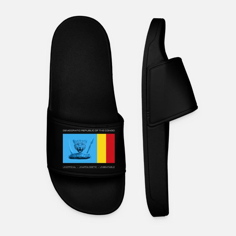 DRC BOLD UNOFFICIAL FLAG - Men’s Pool Sliders - black