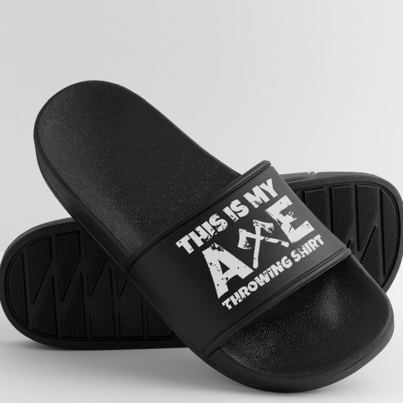 Axe Throwing Pride Tee Men’s Pool Sliders