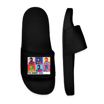 Dandy King Pop Art Portrait - Claquettes Homme - noir - Devant
