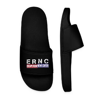 ERNC Logo Neu - Männer Badelatschen - Schwarz - Vorne