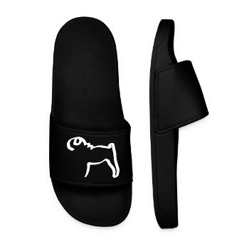 Lignes mops - Claquettes Homme - noir - Devant