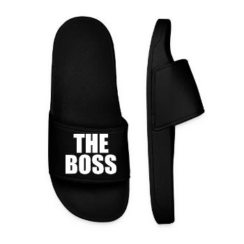 The boss - Männer Badelatschen - Schwarz - Vorne