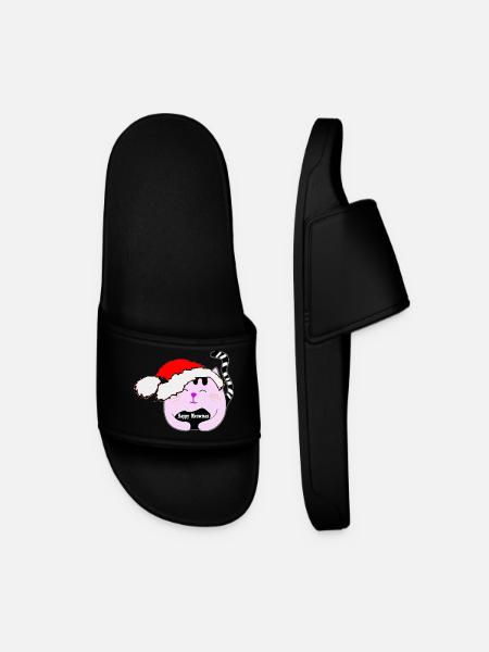 Santa Cat - Men’s Pool Sliders - black