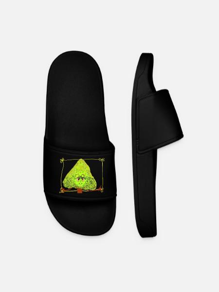 Fantastic Tree with Sprinkles - Men’s Pool Sliders - black