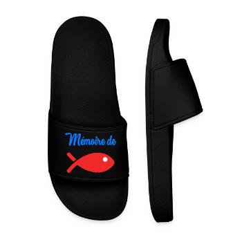 POISSON. MEMOIRE. HUMOUR - Claquettes Homme - noir - Devant