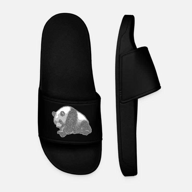 Panda big - Men’s Pool Sliders - black