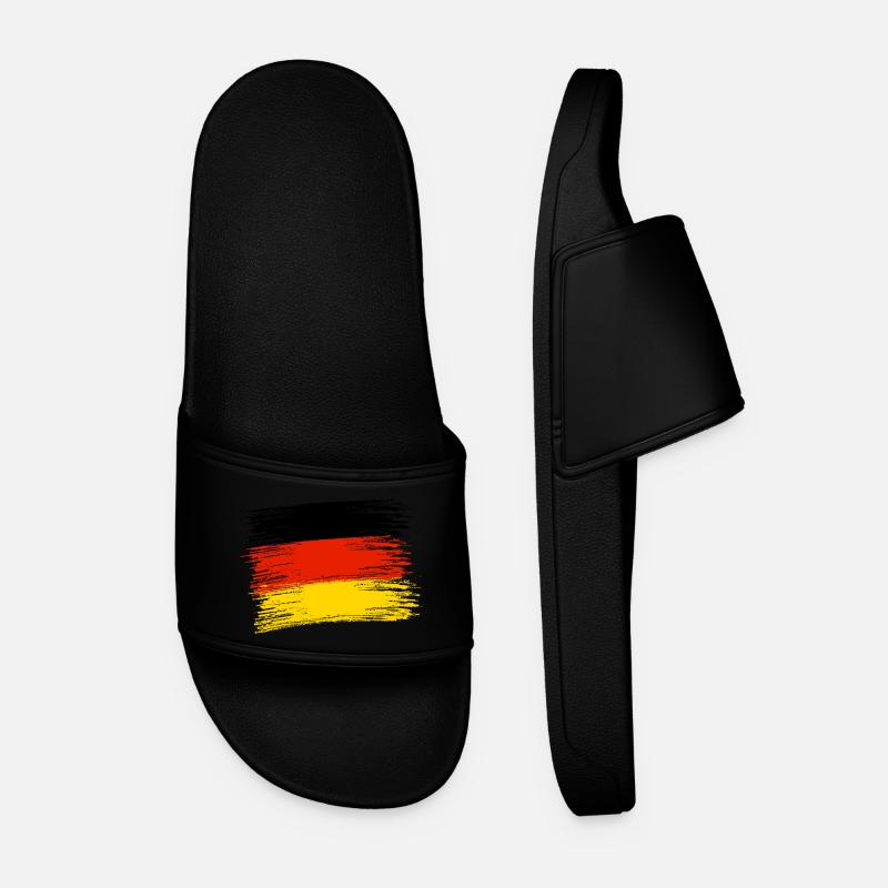 GERMAN FLAG - Men’s Pool Sliders - black