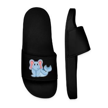 Elephant Seal - Men’s Pool Sliders - black - Front