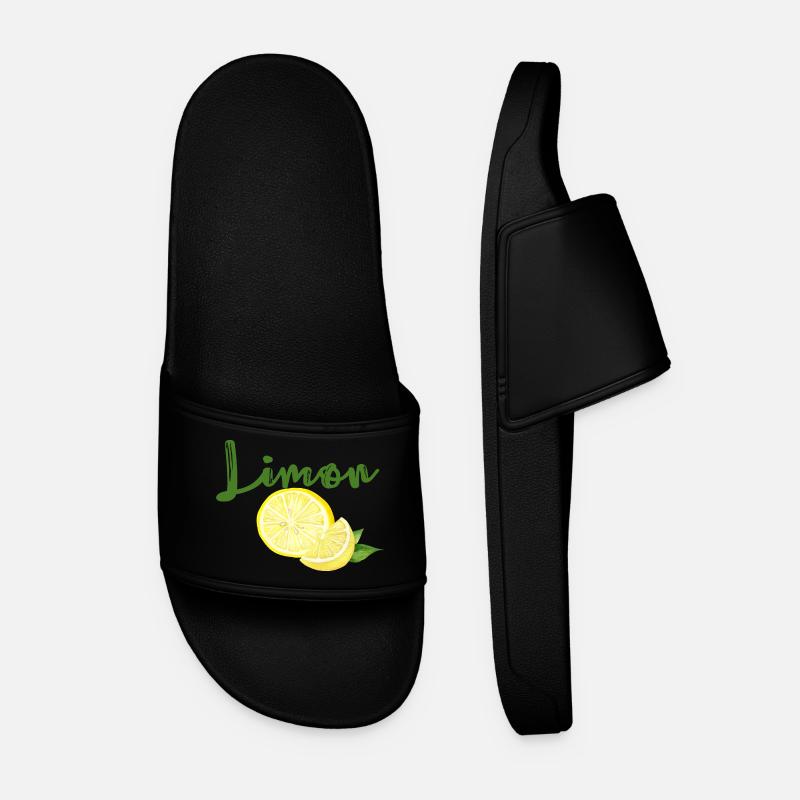 Limon - Männer Badelatschen - Schwarz