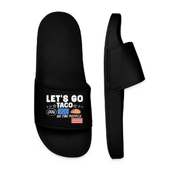 Let's go taco - Men’s Pool Sliders - black - Front