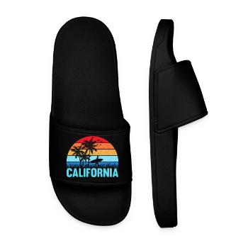 California - Männer Badelatschen - Schwarz - Vorne