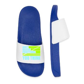 Ne croyez pas tout ce que vous pensez en disant la sagesse - Claquettes Homme - bleu roi - Devant