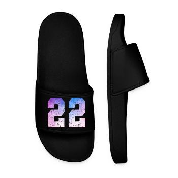 Issue 22 – 22nd Anniversary Gift - Men’s Pool Sliders - black - Front