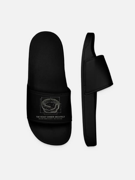 Roast Dinner Architect - Yorkshire Pudding - Men’s Pool Sliders - black