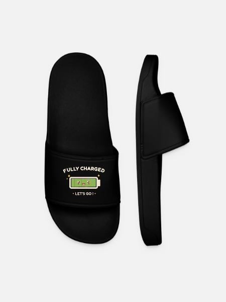 Full Battery – Ready for anything! - Men’s Pool Sliders - black