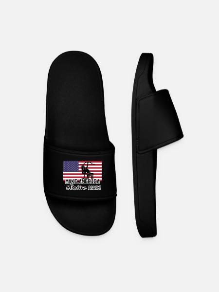 Make America Native again - Men’s Pool Sliders - black