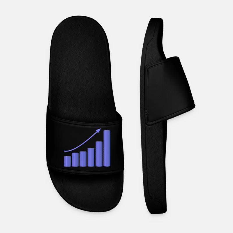Growth chart with dynamic slope - Men’s Pool Sliders - black