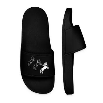 Dessine-moi un cheval blanc - Claquettes Homme - noir - Devant