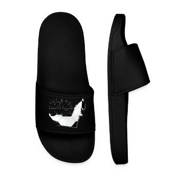 (Émirats arabes unis) Carte des Émirats encadrée Real Football AE - Claquettes Homme - noir - Devant