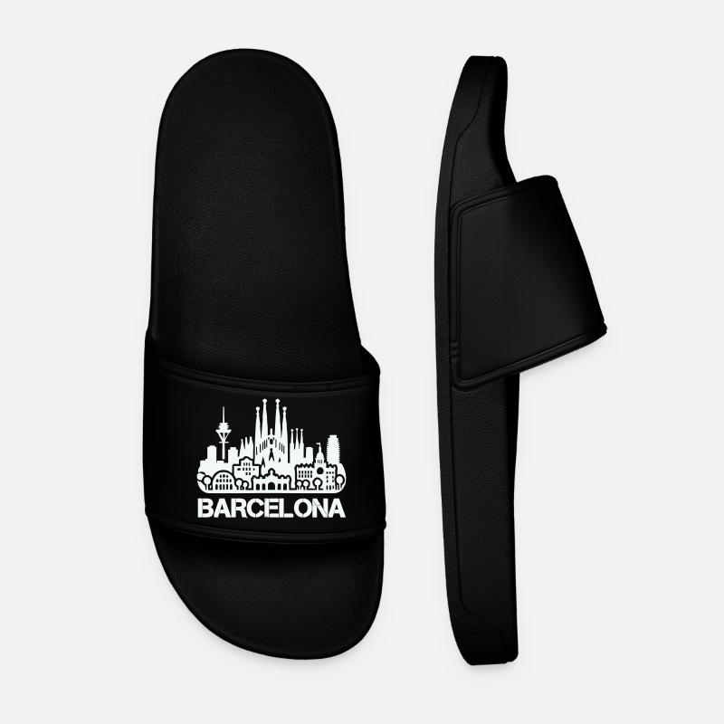 Horizon de Barcelone - Claquettes Homme - noir