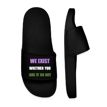 Nous existons - Genderqueer Flag - Claquettes Homme - noir - Devant