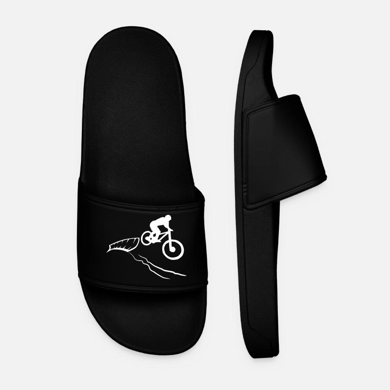 MTB Mountain Biker Cycling Jersey - Men’s Pool Sliders - black
