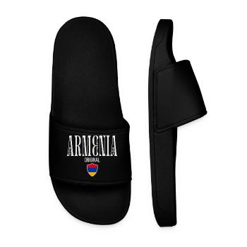 Originally from Armenia, born in Armenia - Men’s Pool Sliders - black - Front