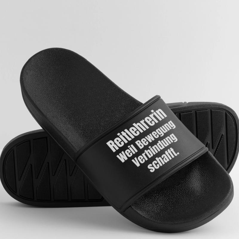 Riding Instructor Motion Connection Design Men’s Pool Sliders