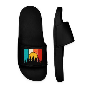 Randonnée Randonneur Alpiniste Cadeau - Claquettes Homme - noir - Devant