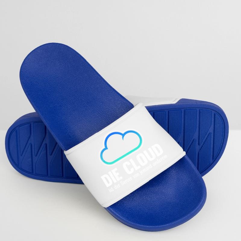 Coder THE CLOUD IS SOMEONE ELSE'S SERVER Men’s Pool Sliders