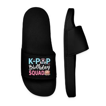 Équipe d’anniversaire K-Pop - Claquettes Homme - noir - Devant