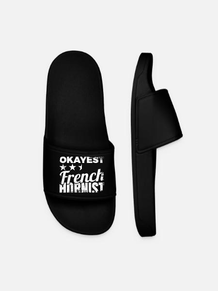 Average French horn player - Men’s Pool Sliders - black