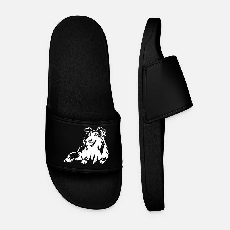 Sheltie "Black Edition" - Men’s Pool Sliders - black