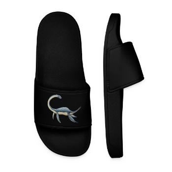 Dinosaure Plesiosaurus - Claquettes Homme - noir - Devant