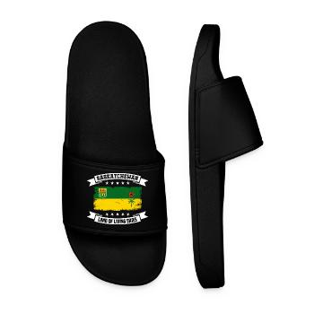 Drapeau Saskatchewan Vintage Retro - Claquettes Homme - noir - Devant