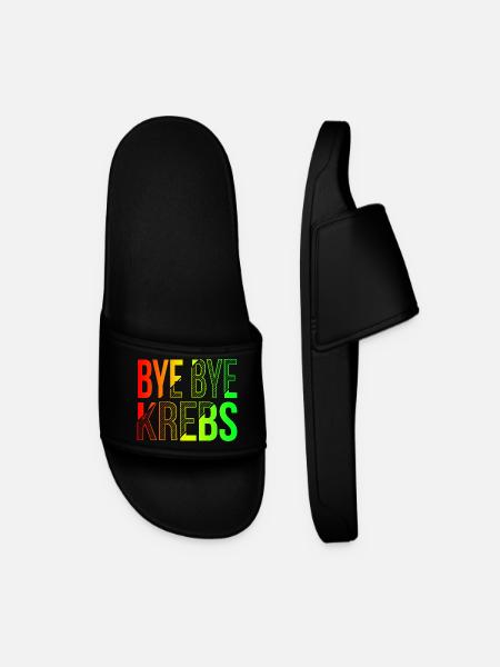 Bye Bye Kreps Rainbow Design - Men’s Pool Sliders - black
