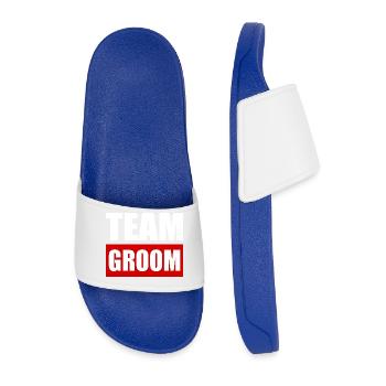 Team groom - Claquettes Homme - bleu roi - Devant