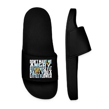 Don't make me angry - Men’s Pool Sliders - black - Front