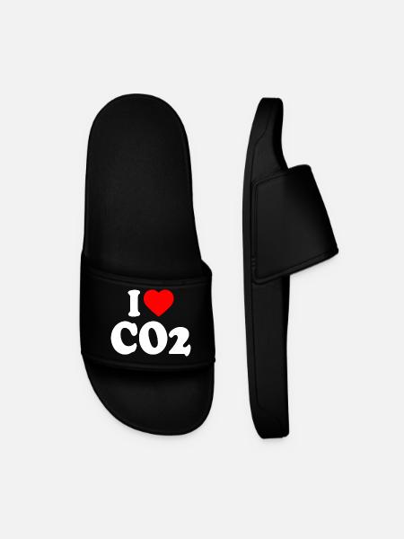 I love co2 - Men’s Pool Sliders - black