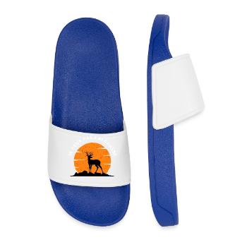 I can't I hunted - Men’s Pool Sliders - royal blue - Front