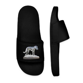 Un chien fait d’eau / gouttes d’eau - Claquettes Homme - noir - Devant