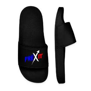 Frexit Bleu blanc rouge - Claquettes Homme - noir - Devant