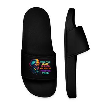 Une fois que tu auras appris à lire, tu seras libre - Claquettes Homme - noir - Devant