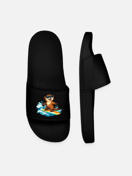 Otter Surfer Sonnenbrille - Männer Badelatschen - Schwarz