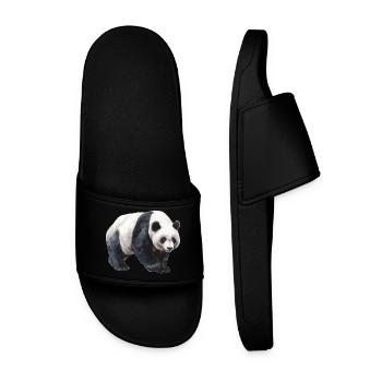 Panda - Men’s Pool Sliders - black - Front
