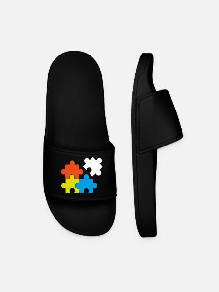 Puslespil Retrogaming Gave Placering Spil Spil Spil - Badesandaler til mænd - sort