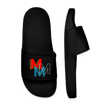 M mmm - Men’s Pool Sliders - black - Front