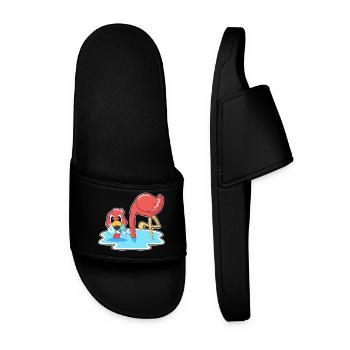 Poisson flamant rose - Claquettes Homme - noir - Devant
