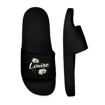 Louise - Men’s Pool Sliders - black - Front