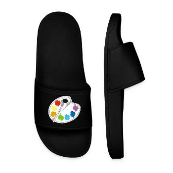 Artist (white) - Men’s Pool Sliders - black - Front